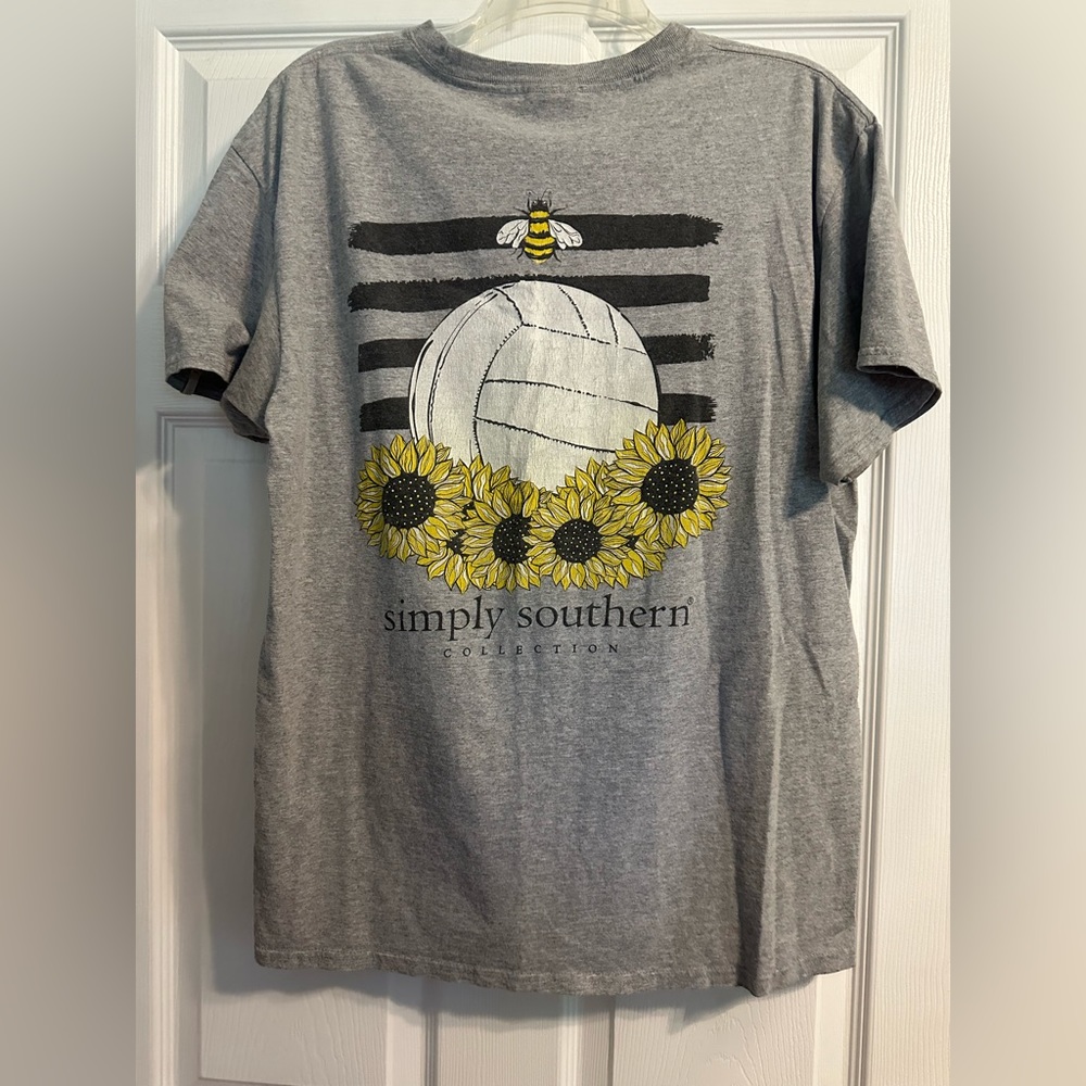Volleyball T-Shirt with Sunflower